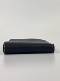H Sellier Compact Wallet Bleu Nuit Evercolor