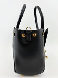 Smooth Calfskin Mini Bel Air Carry All Bag Black