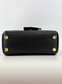 Smooth Calfskin Mini Bel Air Carry All Bag Black