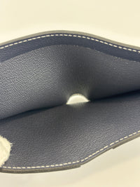 H Sellier Compact Wallet Bleu Nuit Evercolor