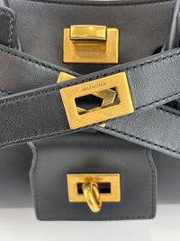 Smooth Calfskin Mini Bel Air Carry All Bag Black