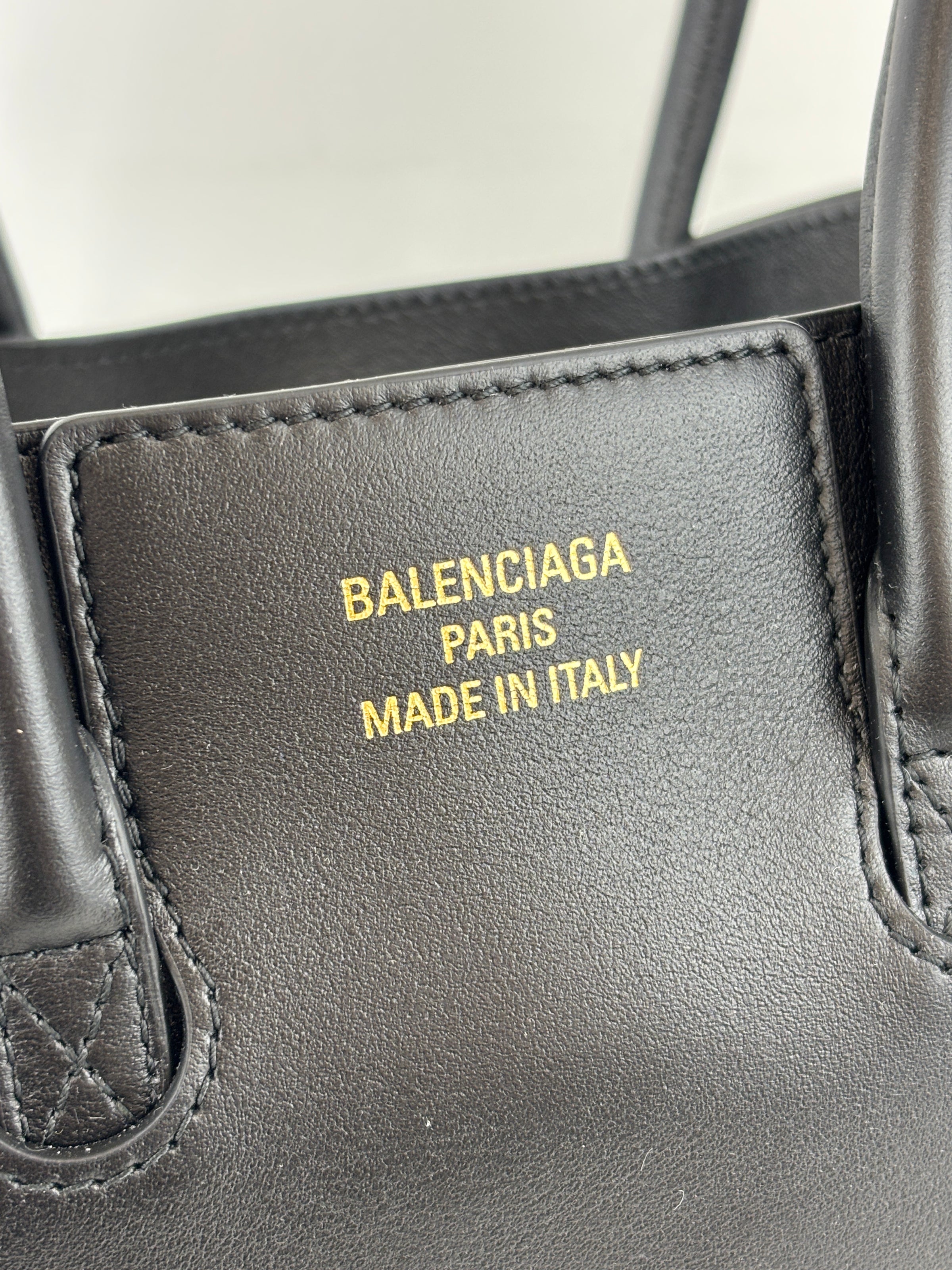 Smooth Calfskin Mini Bel Air Carry All Bag Black