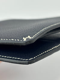H Sellier Compact Wallet Bleu Nuit Evercolor