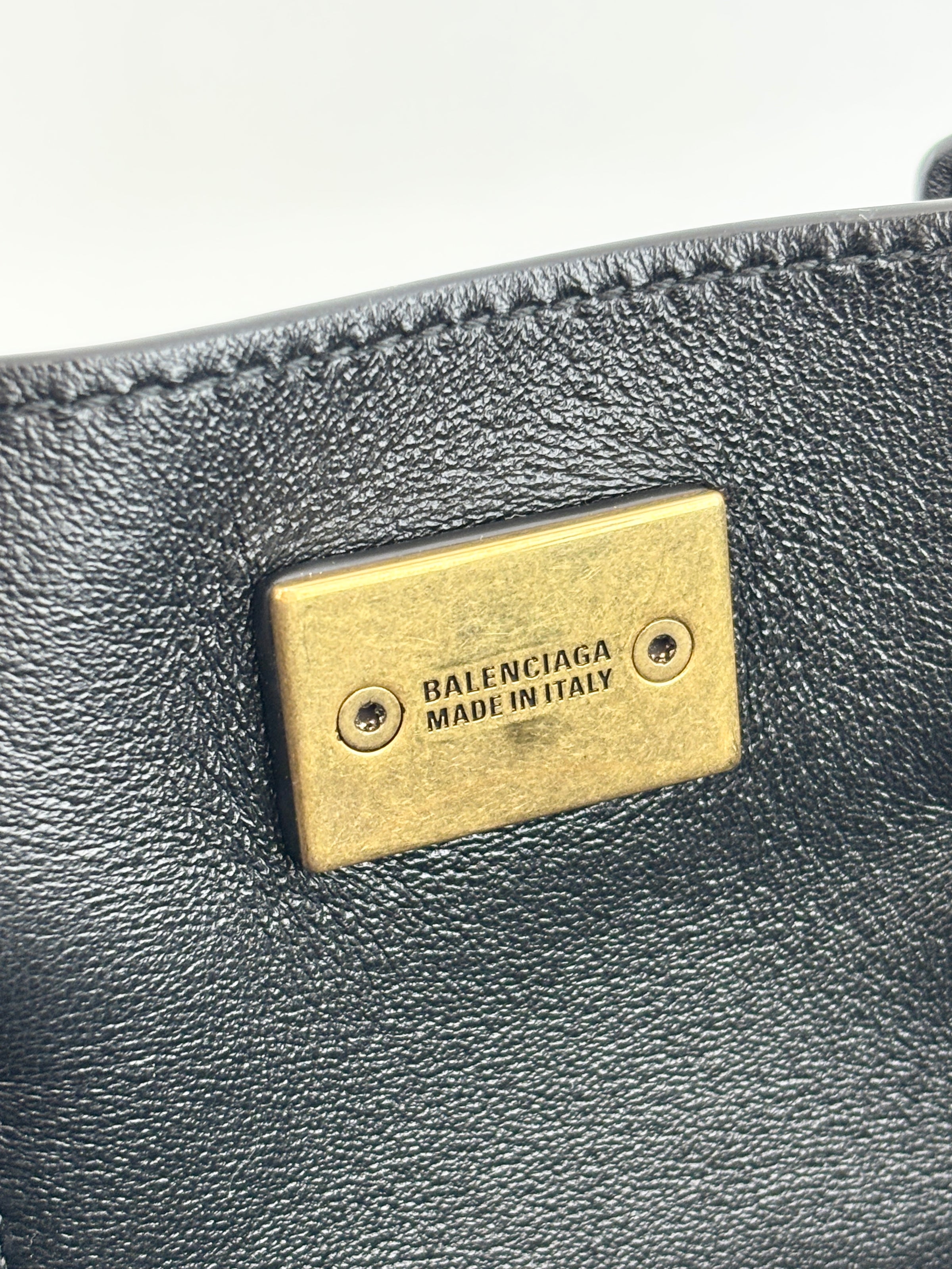 Smooth Calfskin Mini Bel Air Carry All Bag Black