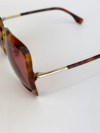 Havana Tortoise Shell Oversized Sunglasses - Glampot