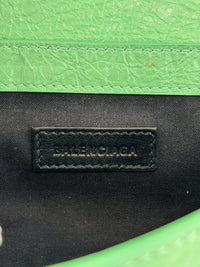 XS Le Cagole Shoulder Bag in Bright Mint Green Arena Lambskin