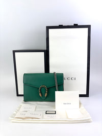 Dionysus Chain Wallet WOC in Green 401231 2149