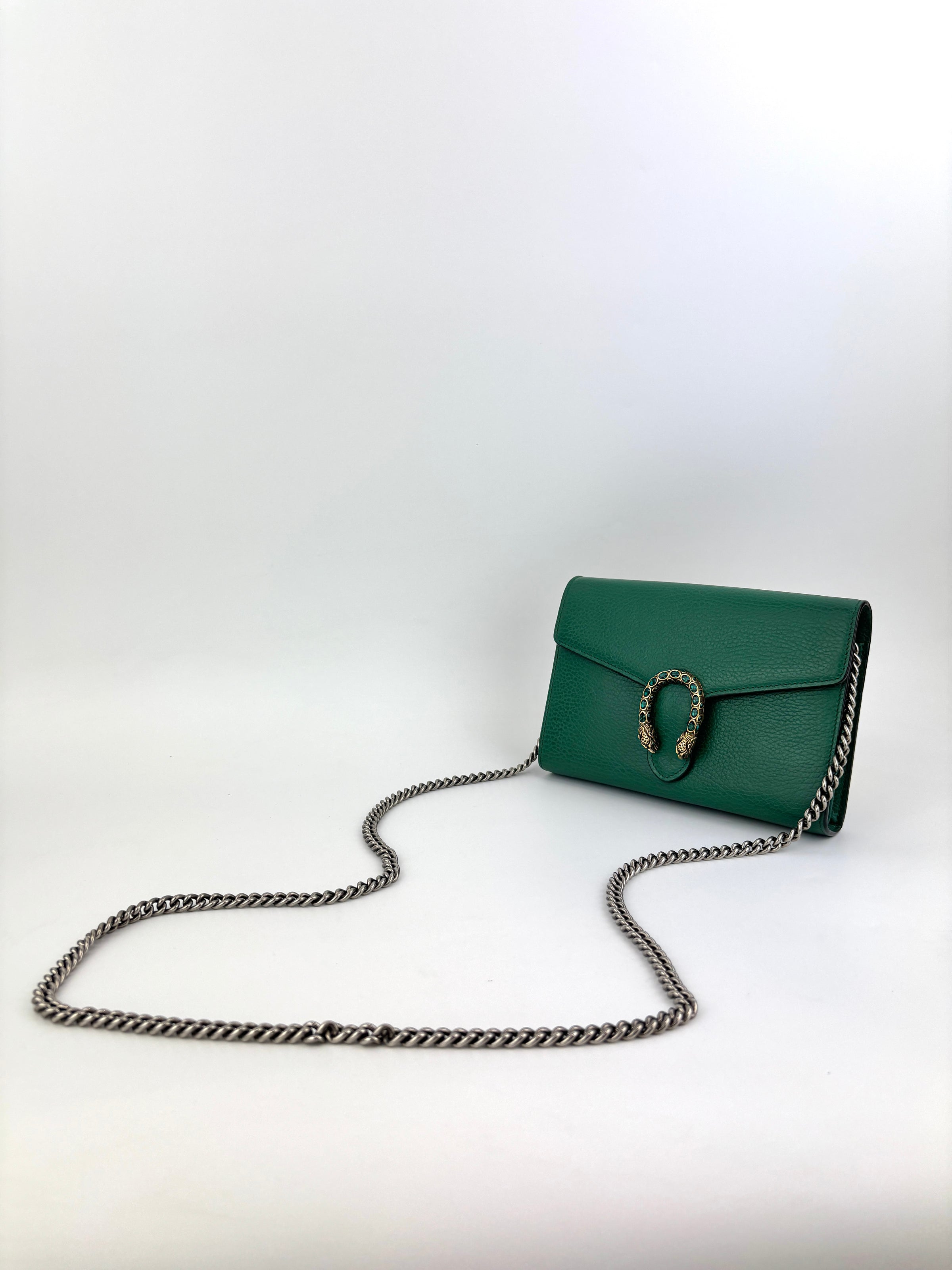 Dionysus Chain Wallet WOC in Green 401231 2149