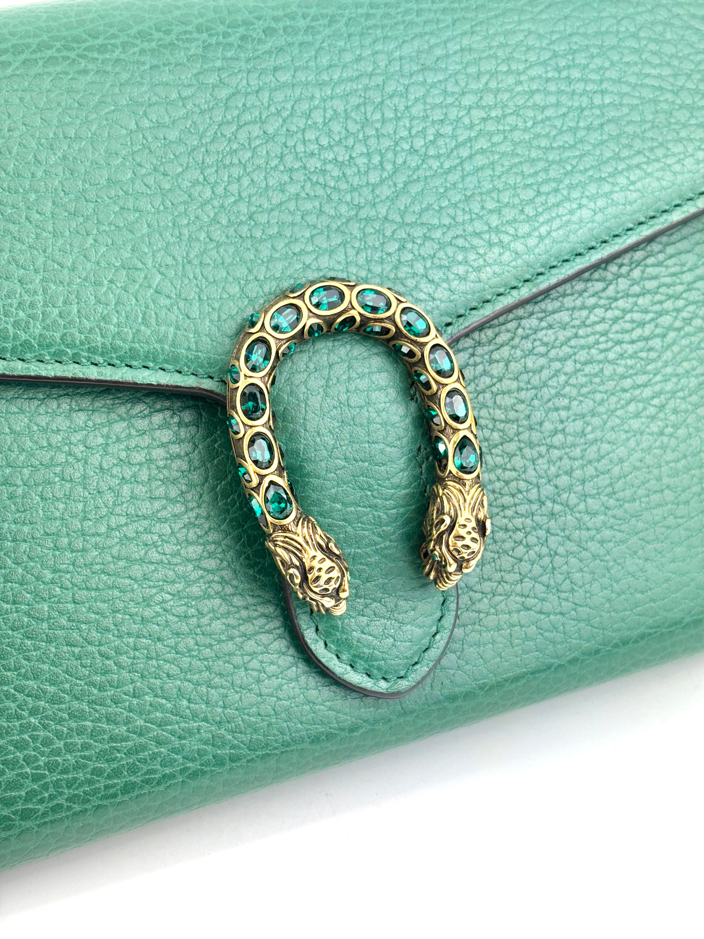 Dionysus Chain Wallet WOC in Green 401231 2149