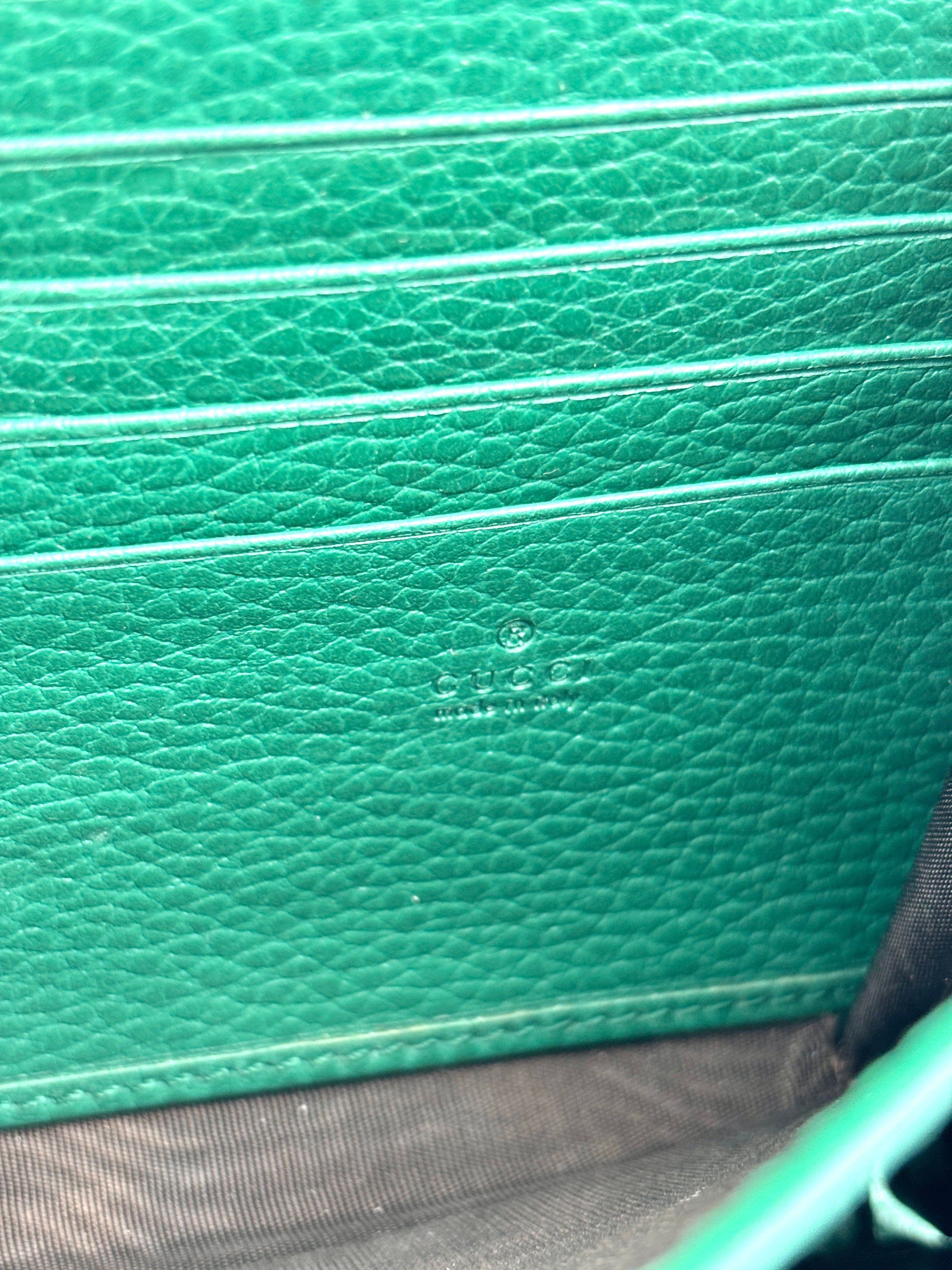 Dionysus Chain Wallet WOC in Green 401231 2149