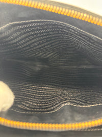 BN2274 Medium Double Zip Tote in Black Saffiano Lux Leather