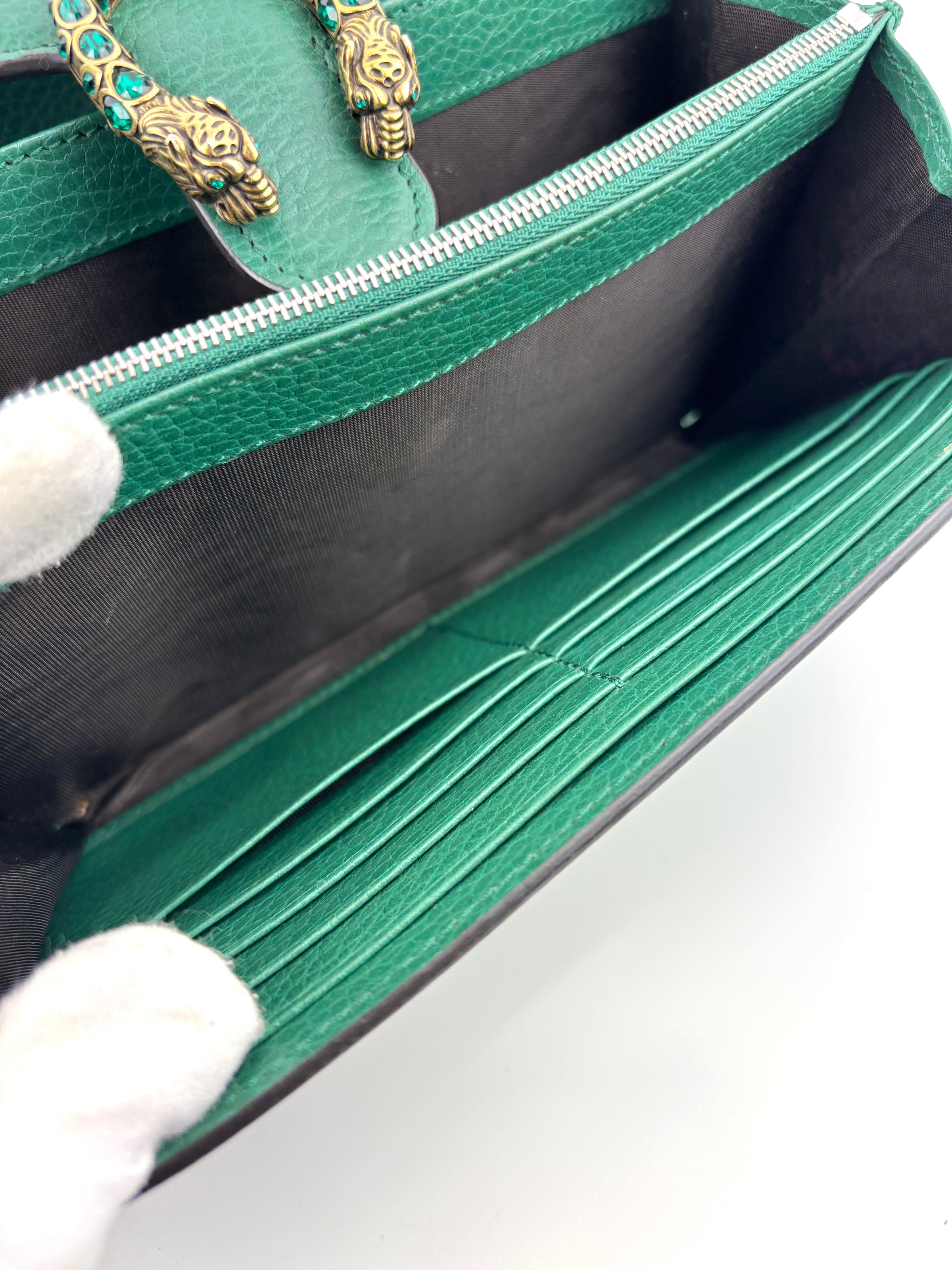 Dionysus Chain Wallet WOC in Green 401231 2149