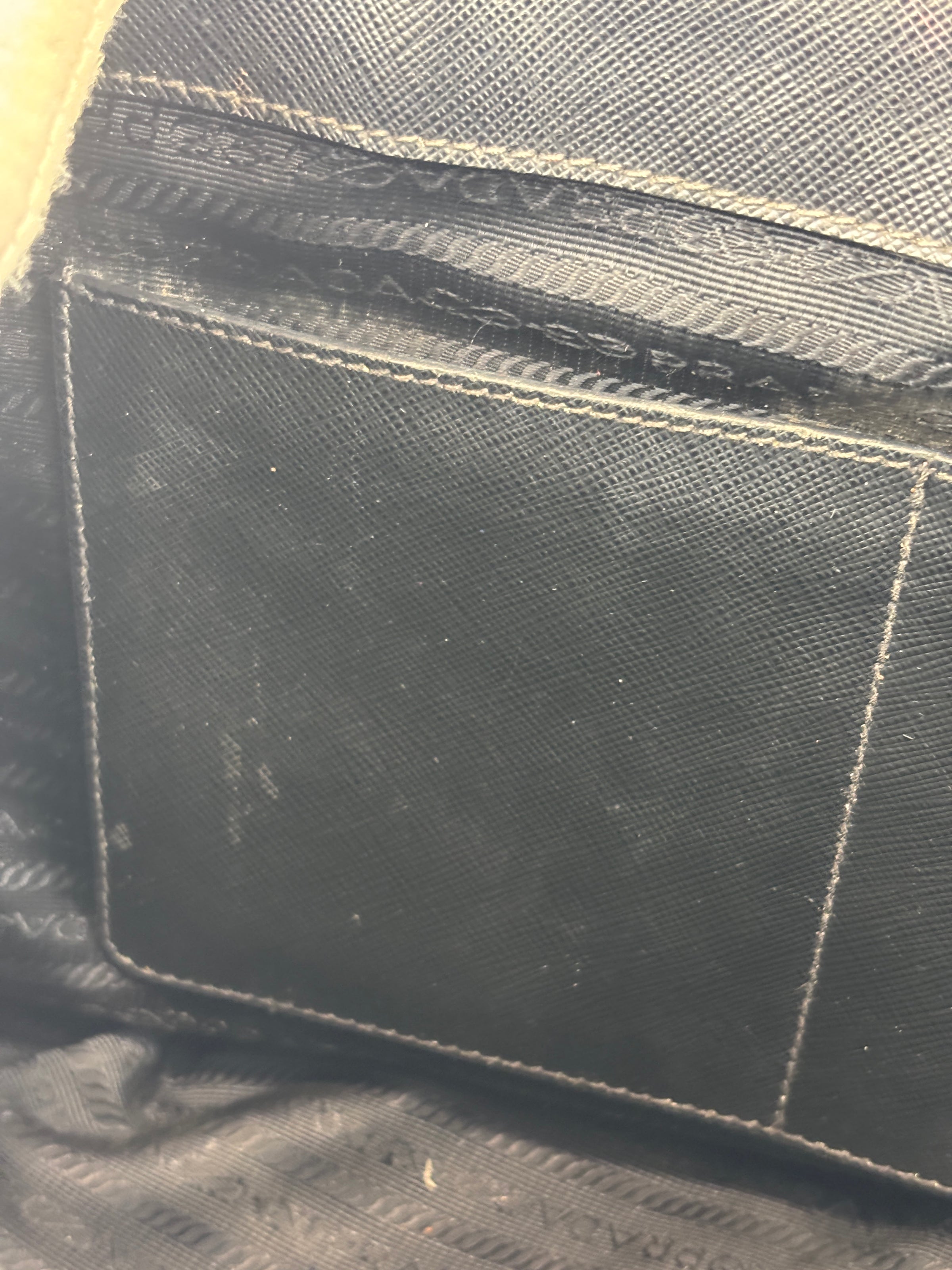BN2274 Medium Double Zip Tote in Black Saffiano Lux Leather