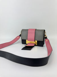 1BD068 Ribbon Bag in City Calf Marmo and Begonia