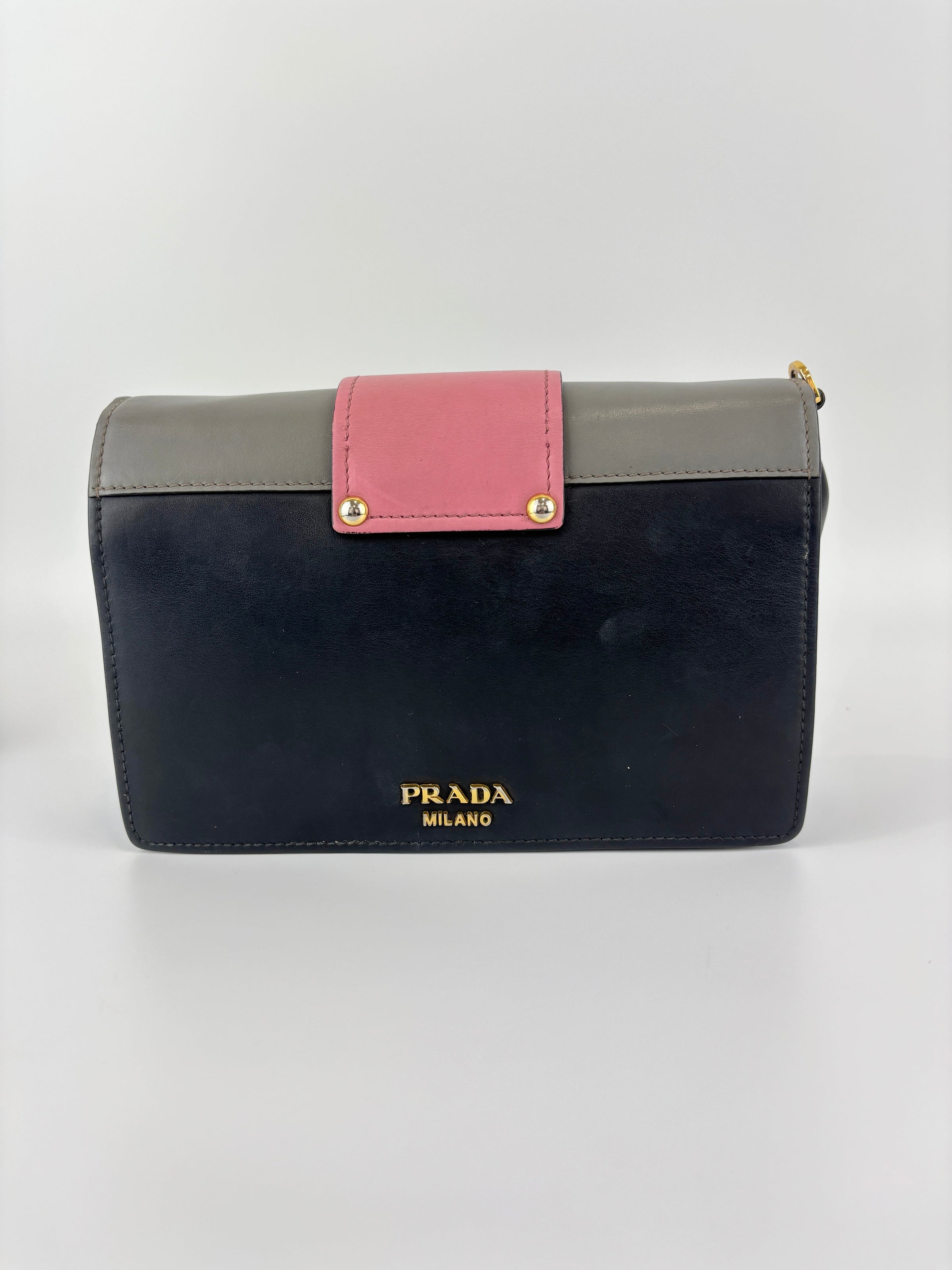 1BD068 Ribbon Bag in City Calf Marmo and Begonia