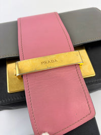 1BD068 Ribbon Bag in City Calf Marmo and Begonia