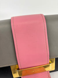 1BD068 Ribbon Bag in City Calf Marmo and Begonia