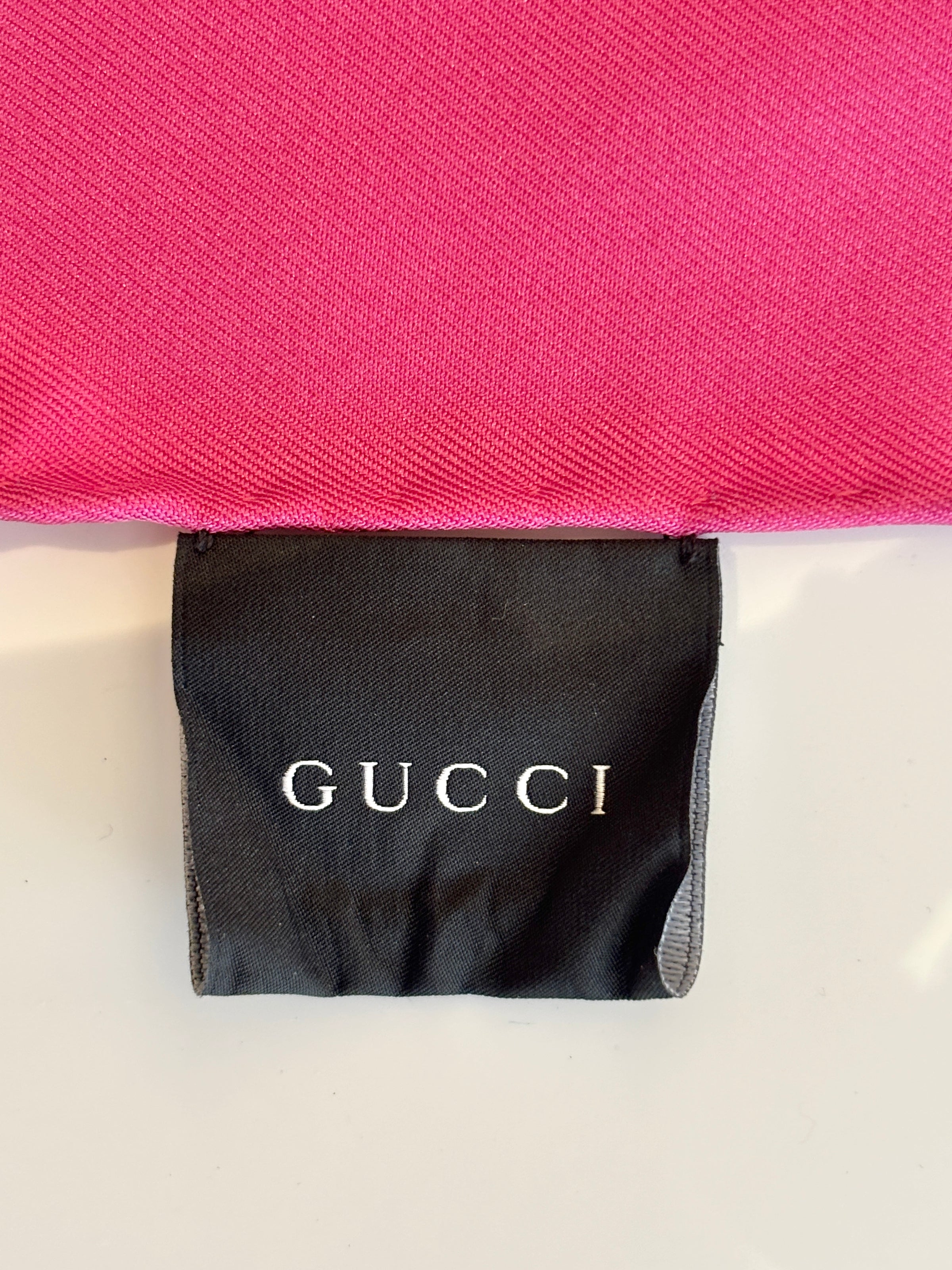 Fuchsia Flora Printed Silk Twill Carré