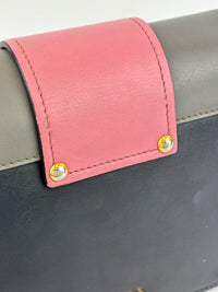 1BD068 Ribbon Bag in City Calf Marmo and Begonia
