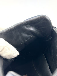 Match Canvas / Leather Lace-Up Trainers in Black Size 8 - Glampot