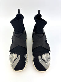 Gancini Stretch Knit Sock Shoes Size 38 - Glampot