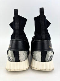 Gancini Stretch Knit Sock Shoes Size 38 - Glampot