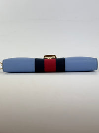 Sylvie Blue Zip Around Long Wallet