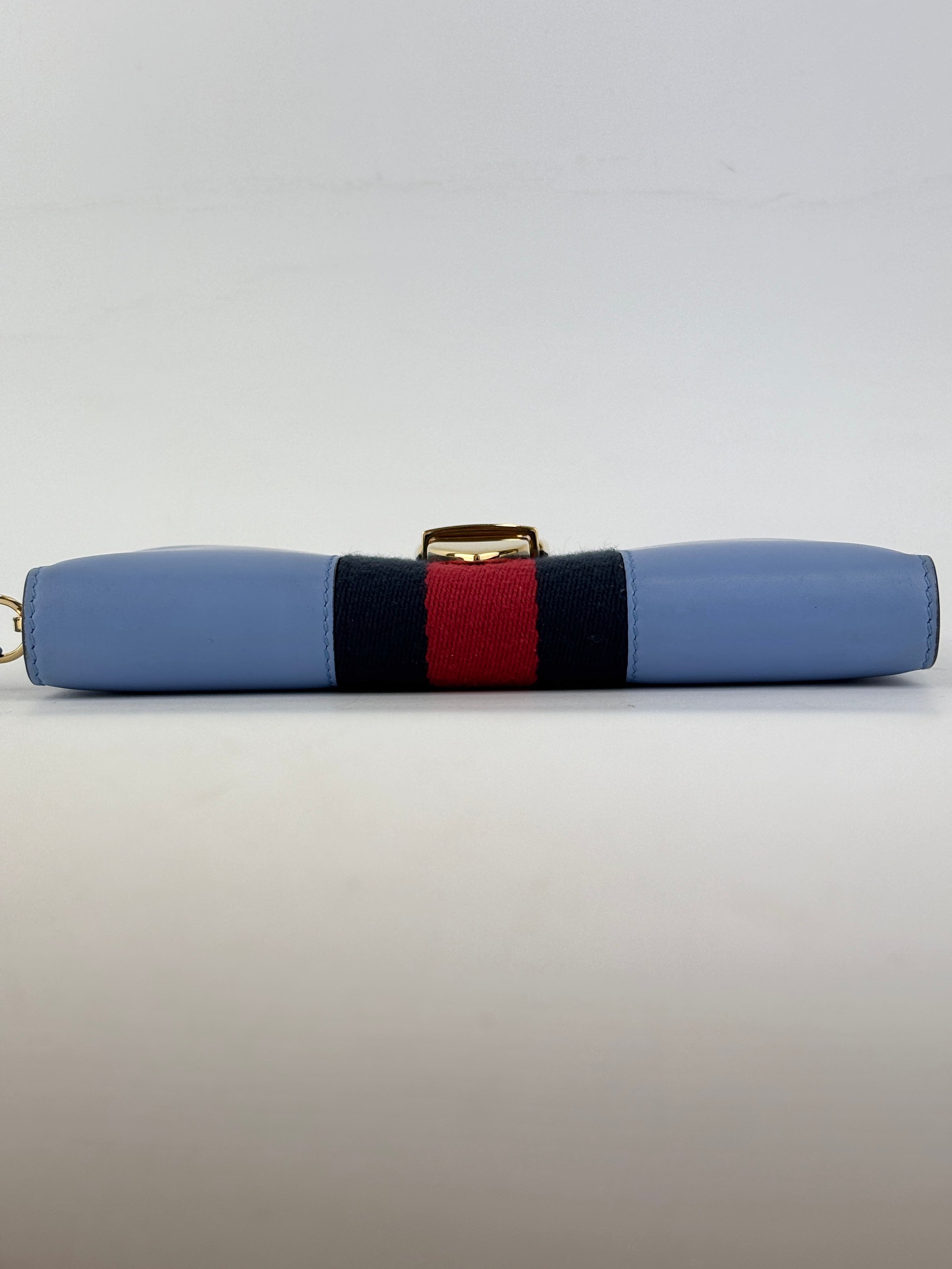 Sylvie Blue Zip Around Long Wallet