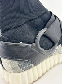 Gancini Stretch Knit Sock Shoes Size 38 - Glampot