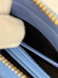 Sylvie Blue Zip Around Long Wallet