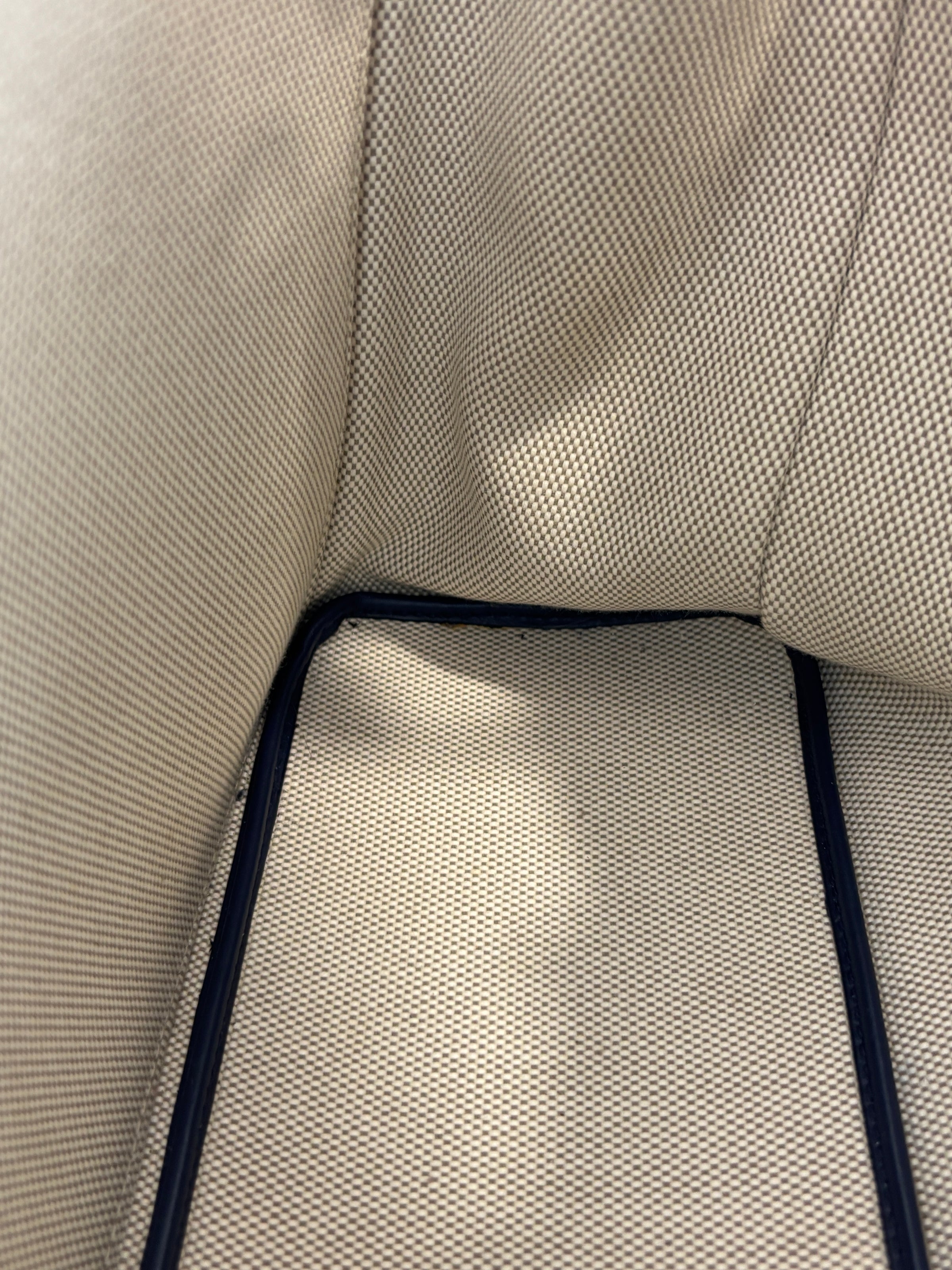 Large Diorissimo Navy Blue / Natural Canvas and Leather Shopper Tote