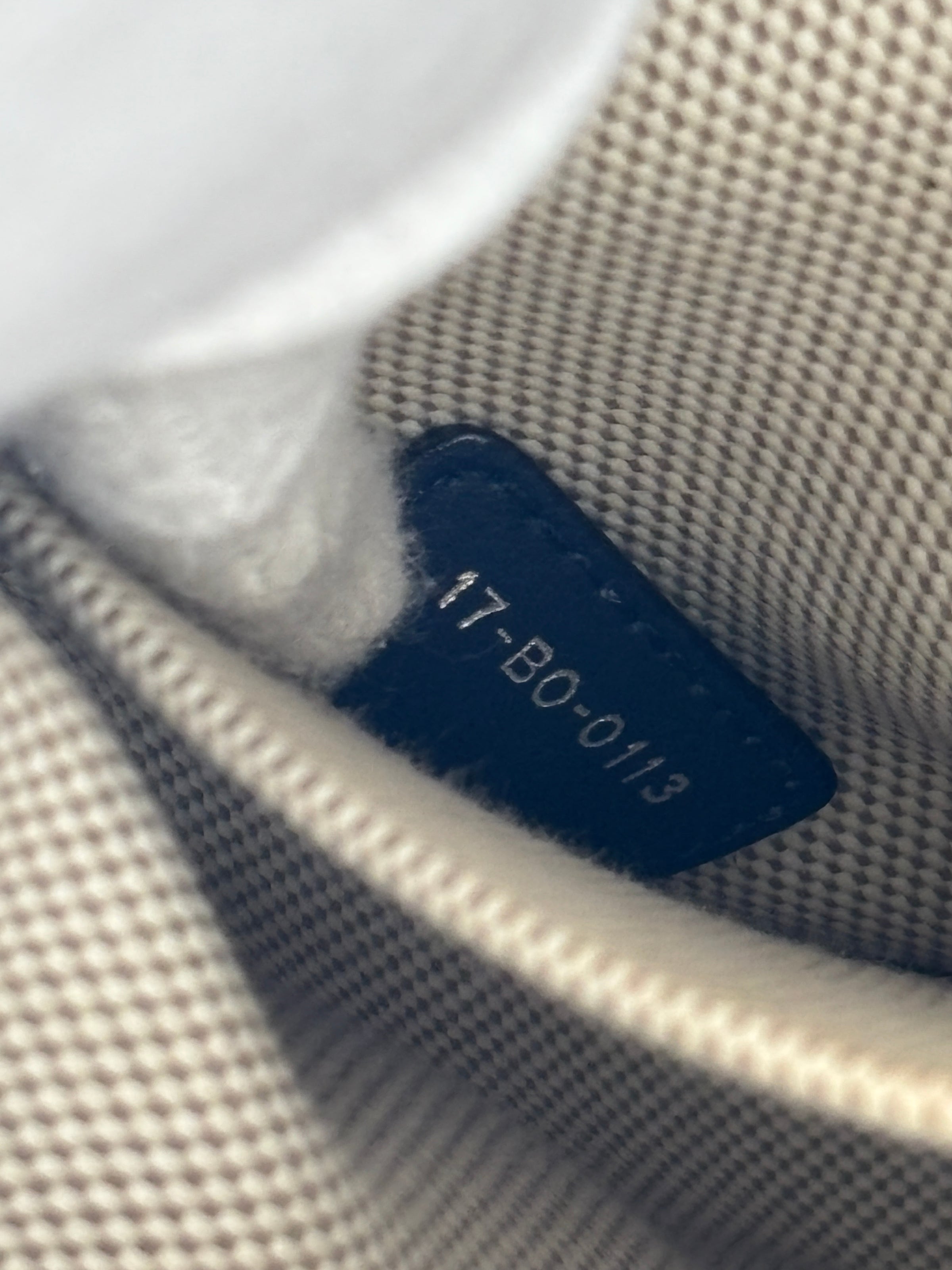 Large Diorissimo Navy Blue / Natural Canvas and Leather Shopper Tote
