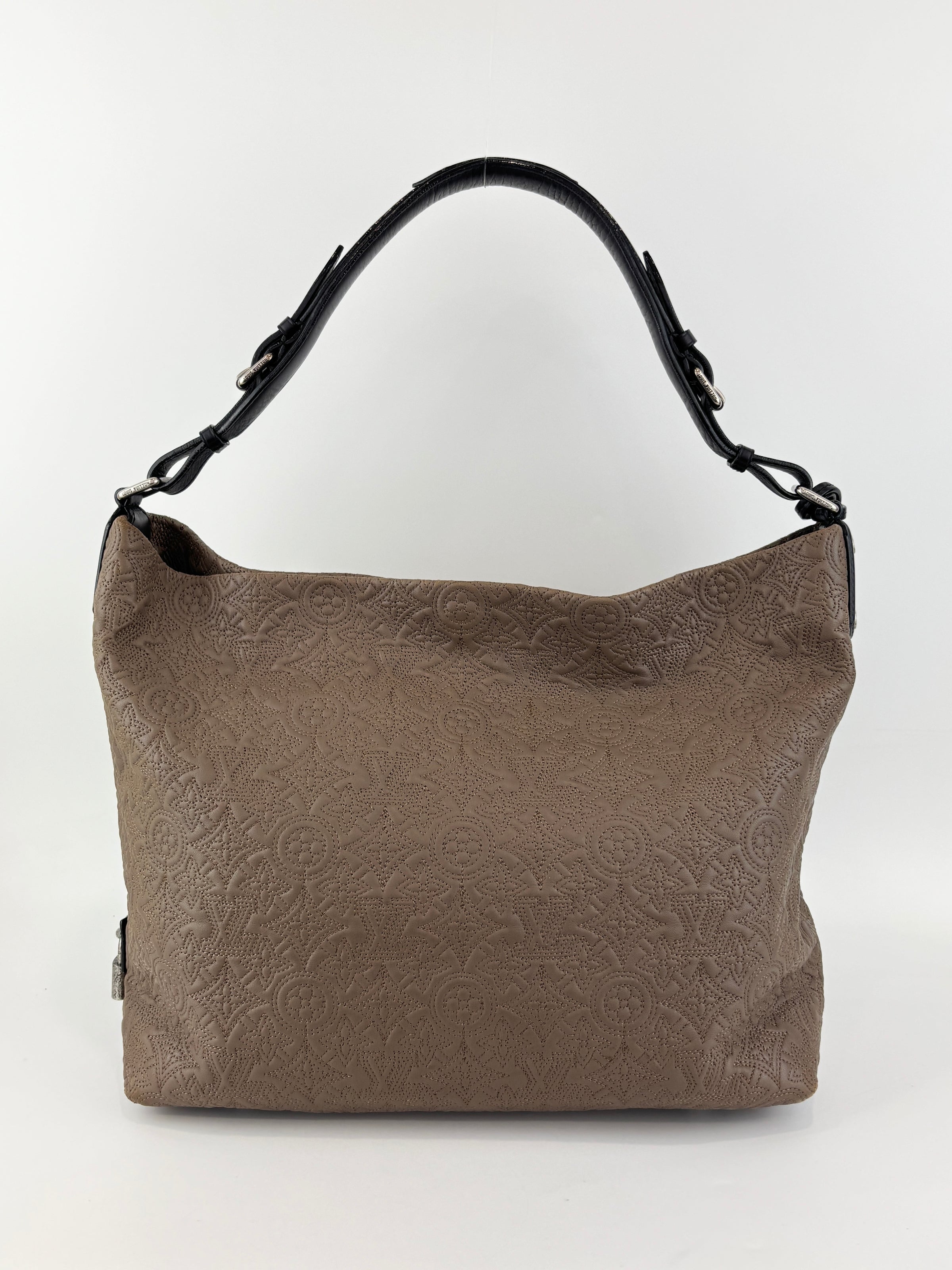 Khaki Monogram Antheia PM Hobo Bag