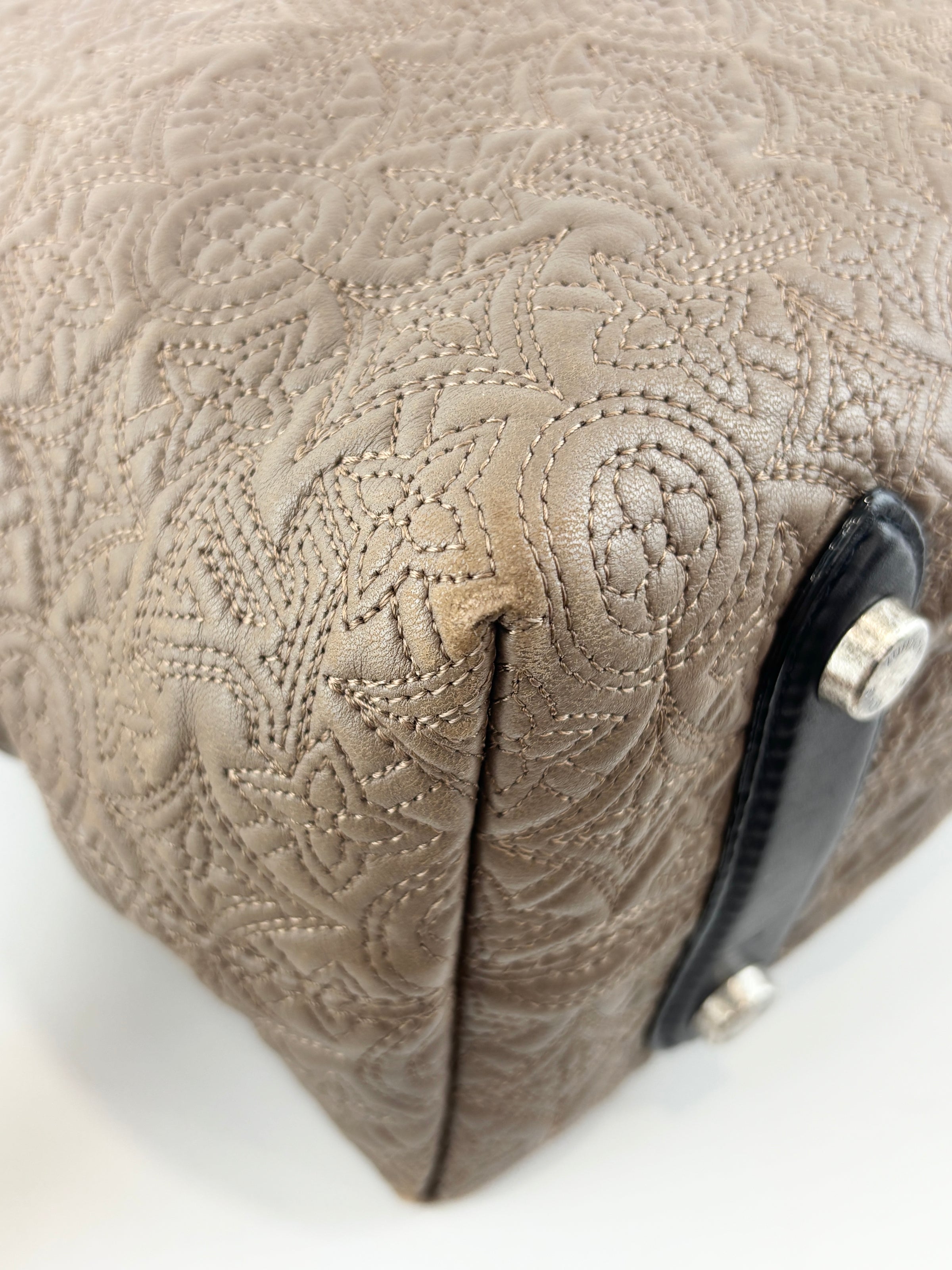 Khaki Monogram Antheia PM Hobo Bag