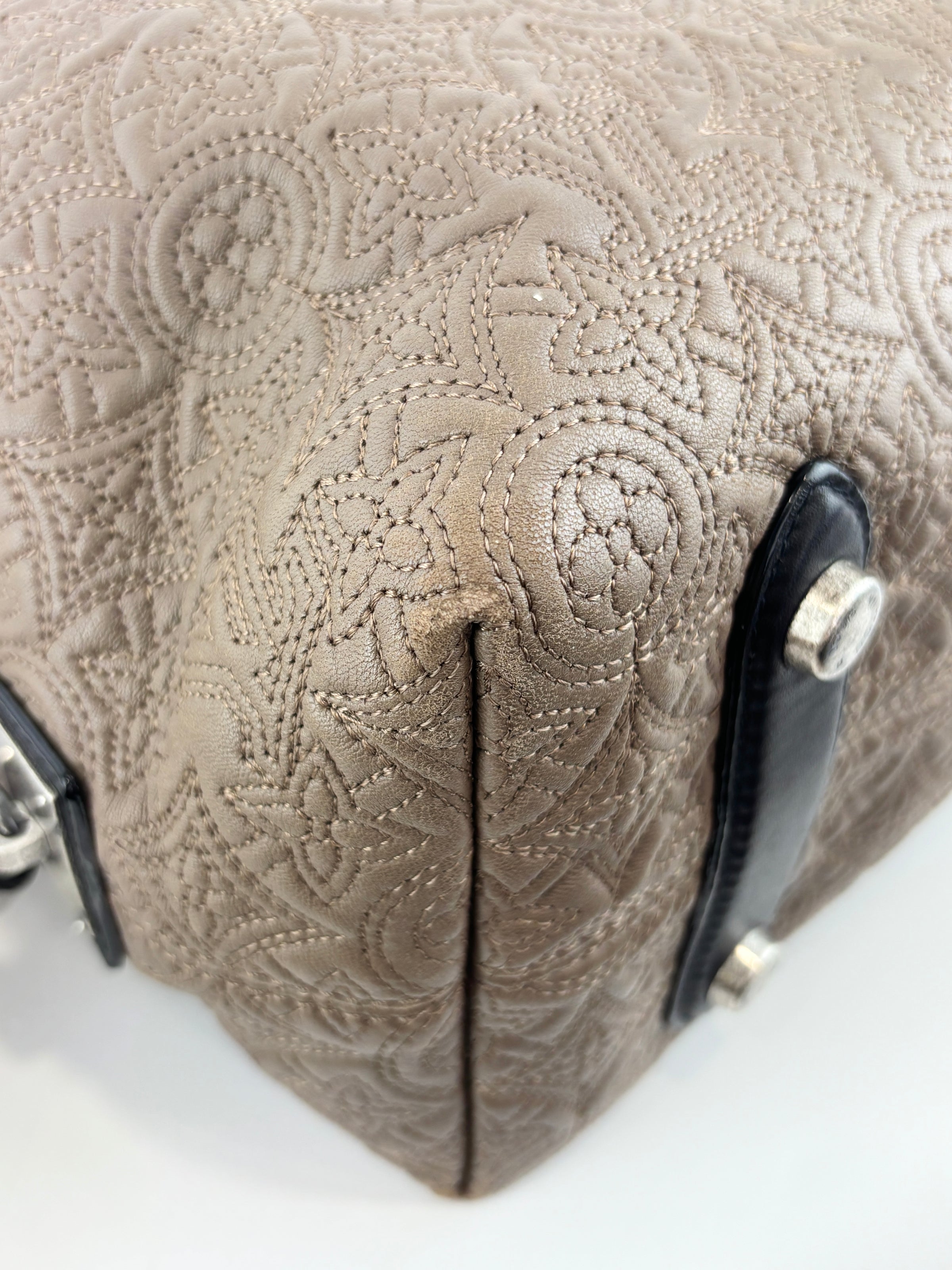 Khaki Monogram Antheia PM Hobo Bag