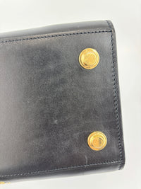 Small Glam Lock Flap Bag in Tricolour Leather