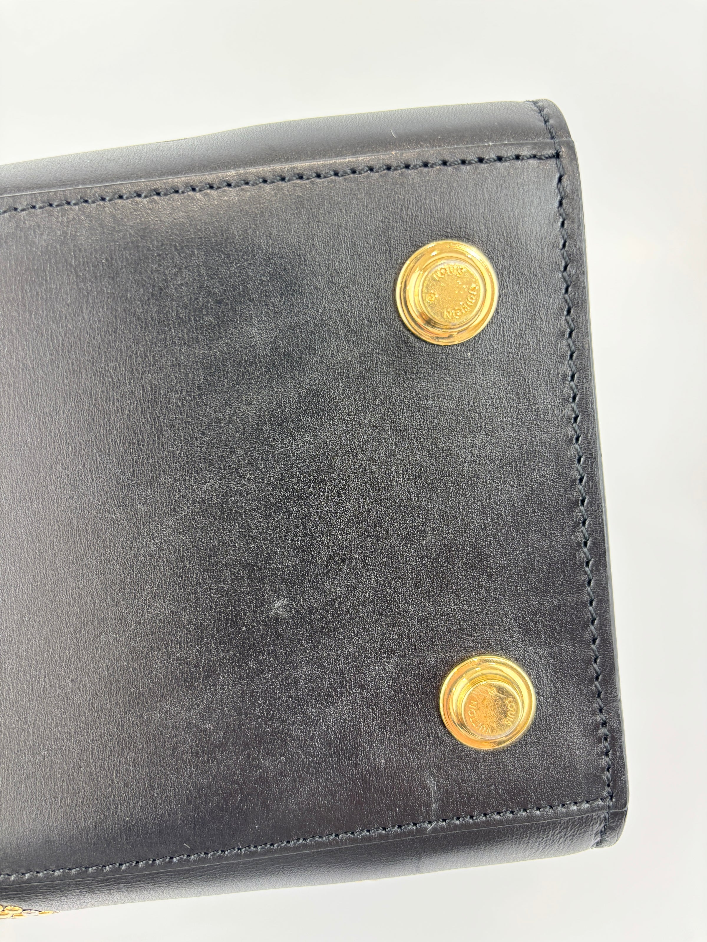 Small Glam Lock Flap Bag in Tricolour Leather