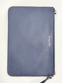 Large Diorissimo Navy Blue / Natural Canvas and Leather Shopper Tote