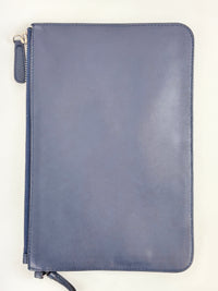 Large Diorissimo Navy Blue / Natural Canvas and Leather Shopper Tote