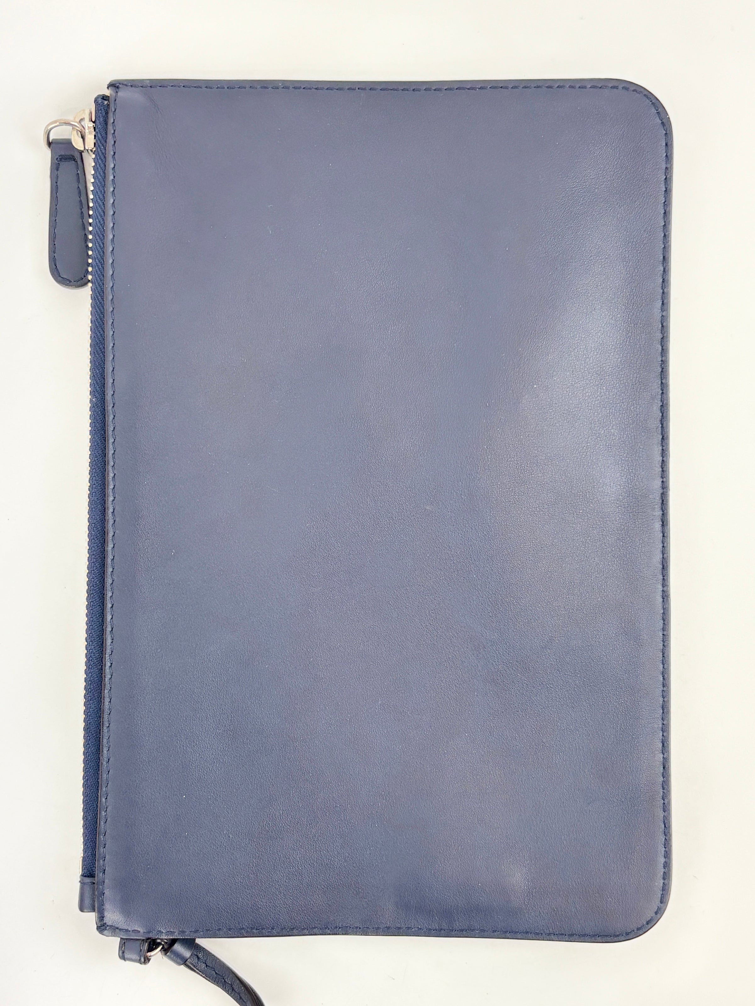 Large Diorissimo Navy Blue / Natural Canvas and Leather Shopper Tote