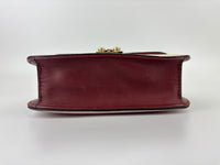 Small Glam Lock Flap Bag in Tricolour Leather