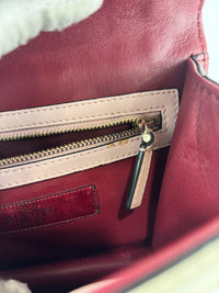 Small Glam Lock Flap Bag in Tricolour Leather