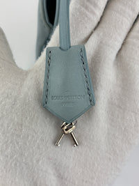 Mama Broderie Pochette Shoulder Bag in Light Blue Lambskin