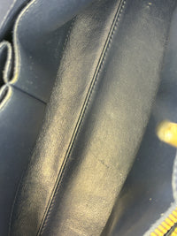 A67620 Navy Matelasse Calfskin Seasonal Open Tote GHW