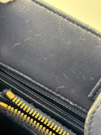 A67620 Navy Matelasse Calfskin Seasonal Open Tote GHW