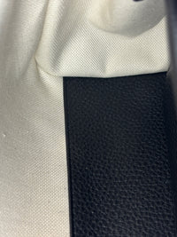 Small Tote Grained Calfskin & Gold-Tone Metal Black