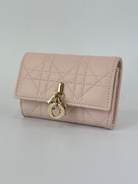 My Dior Glycine Wallet in Powder Pink Cannage Lambskin
