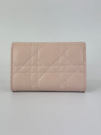 My Dior Glycine Wallet in Powder Pink Cannage Lambskin