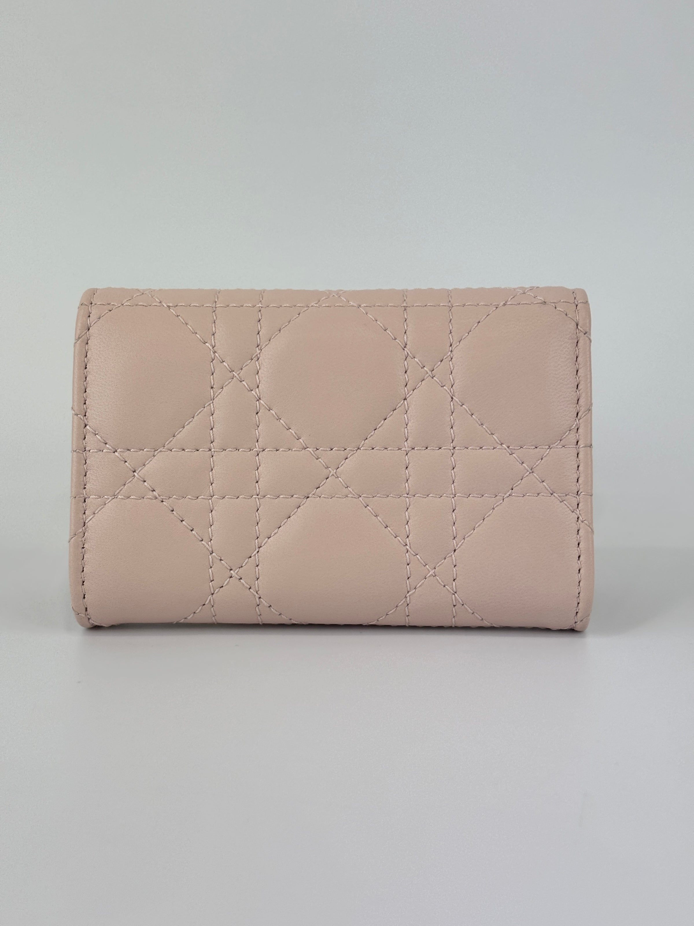 My Dior Glycine Wallet in Powder Pink Cannage Lambskin