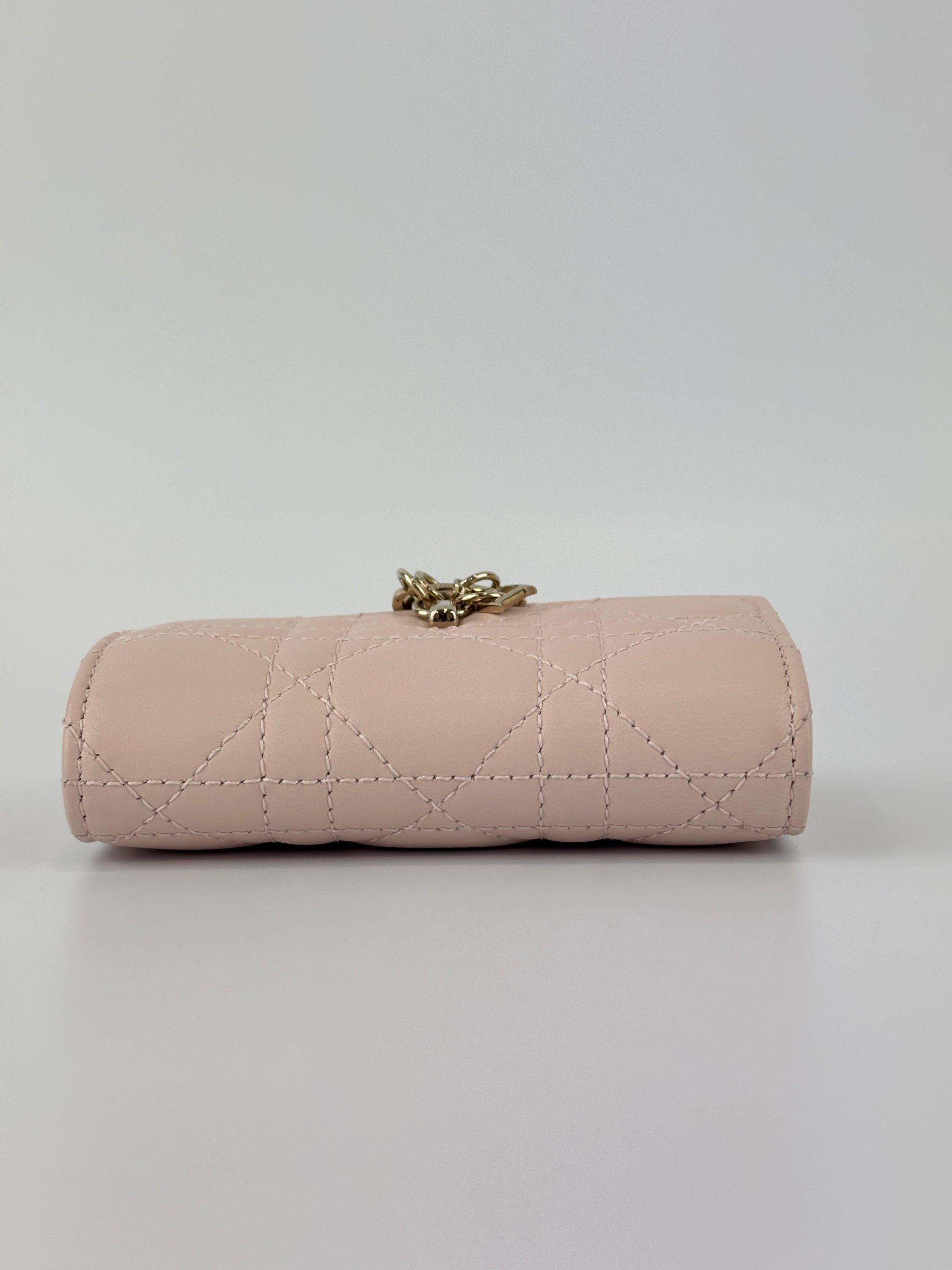 My Dior Glycine Wallet in Powder Pink Cannage Lambskin